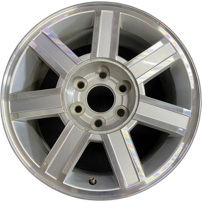 18" ESCALADE 07-09 18x8 7 spoke machined finish opt PW2 Original OEM Wheel Rim - Front View