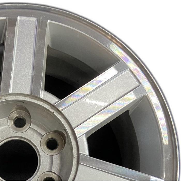 18" ESCALADE 07-09 18x8 7 spoke machined finish opt PW2 Original OEM Wheel Rim - Side Profile