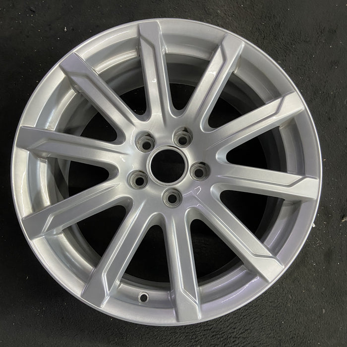 18" AUDI A4 09-12 18x8 , 10 spoke Original OEM Wheel Rim - Angle View