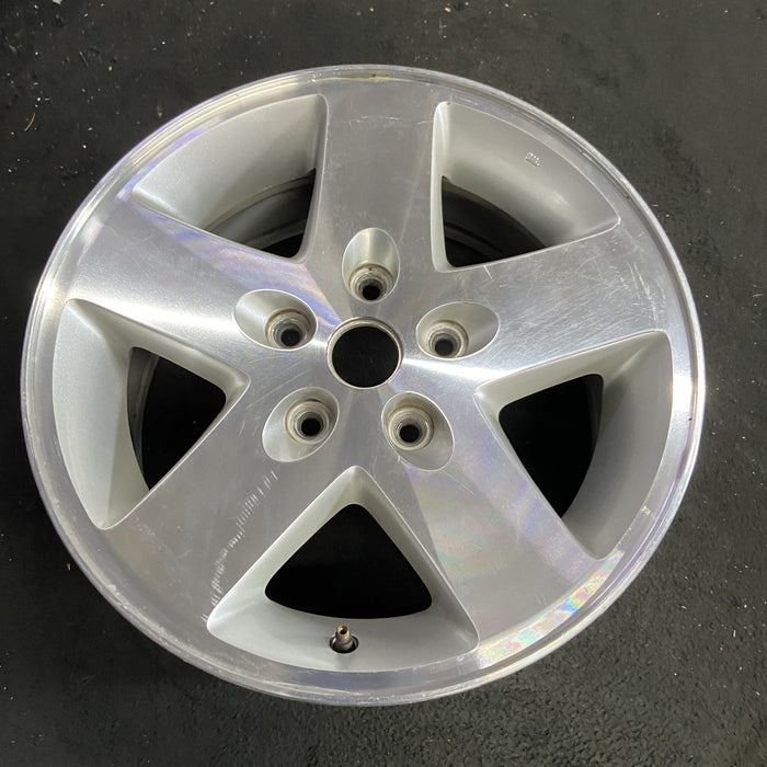 17" WRANGLER 07-08 17x7.5, machined finish Original OEM Wheel Rim - Side Profile