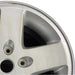 17" WRANGLER 07-08 17x7.5 silver Original OEM Wheel Rim - Side Profile