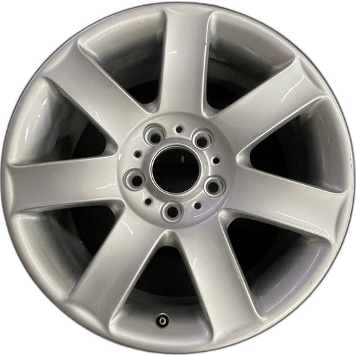 17" BMW 320i 01-05 , 17x8 , 7 spoke, exposed lug nuts, flat spoke Original OEM - Front View