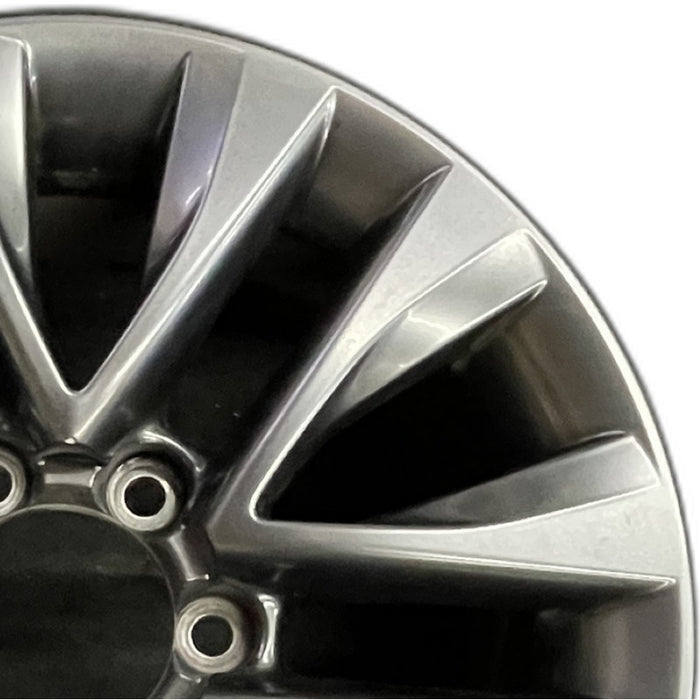 18" LEXUS GX460 17 18x7.5 alloy 6 spoke split spoke V spoke gunmetal Original - Side Profile