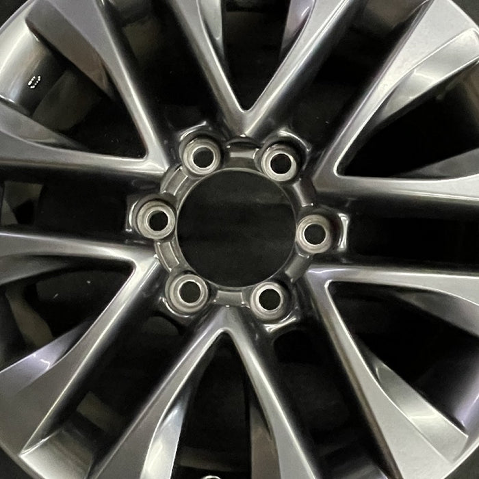 18" LEXUS GX460 17 18x7.5 alloy 6 spoke split spoke V spoke gunmetal Original - Angle View