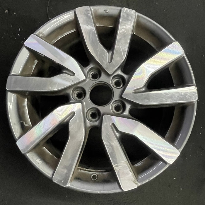 18" PILOT 19 18x8 alloy 5 V spoke factory installed w/machined face Original - Front View