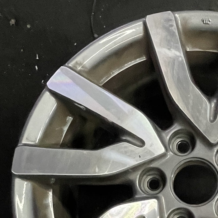 18" PILOT 19 18x8 alloy 5 V spoke factory installed w/machined face Original - Side Profile