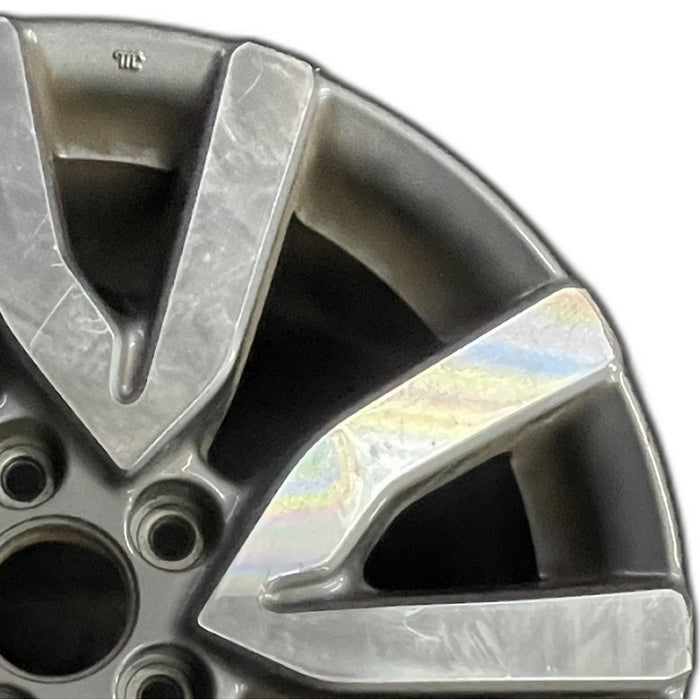 18" PILOT 19 18x8 alloy 5 V spoke factory installed w/machined face Original - Side Profile