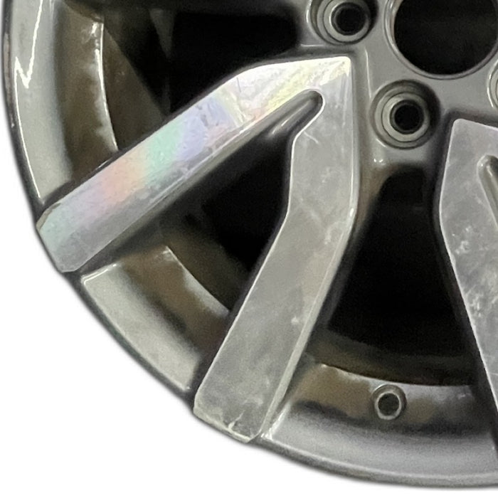 18" PILOT 19 18x8 alloy 5 V spoke factory installed w/machined face Original - Back View