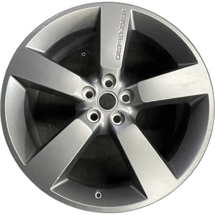 22" DEFENDER 22-24 22x9 5 spoke dark gray Original OEM Wheel Rim - Front View