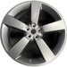 22" DEFENDER 22-24 22x9 5 spoke dark gray Original OEM Wheel Rim - Front View