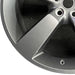 22" DEFENDER 22-24 22x9 5 spoke dark gray Original OEM Wheel Rim - Back View