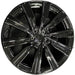 22" RANGE ROVER 22 , 22x9.5, 10 spoke, gloss black Original OEM Wheel Rim - Front View