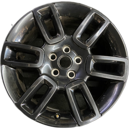 19" DEFENDER 20-22 19x8 6 spoke straight spoke gloss black Original OEM Wheel - Front View