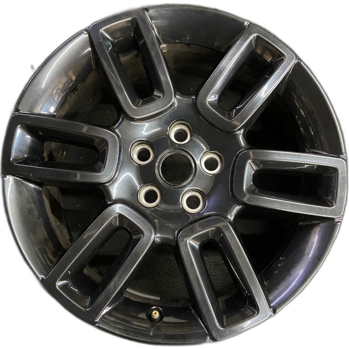19" DEFENDER 20-22 19x8 6 spoke straight spoke gloss black Original OEM Wheel - Front View