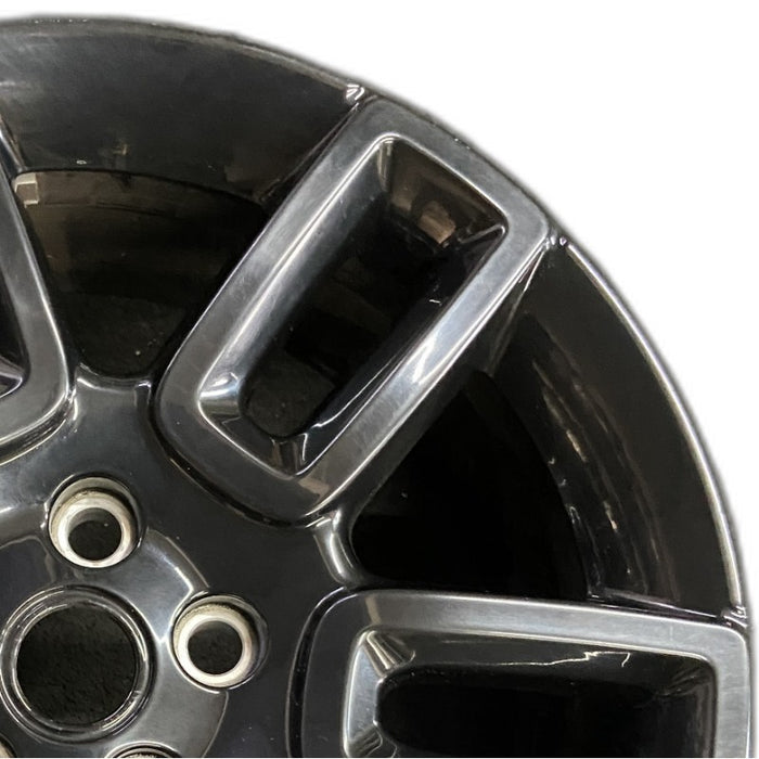 19" DEFENDER 20-22 19x8 6 spoke straight spoke gloss black Original OEM Wheel - Side Profile