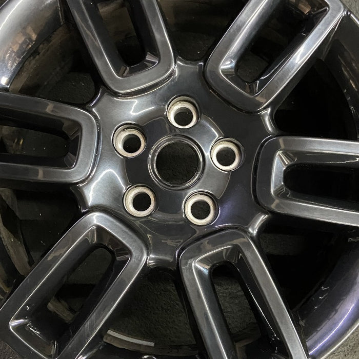 19" DEFENDER 20-22 19x8 6 spoke straight spoke gloss black Original OEM Wheel - Angle View