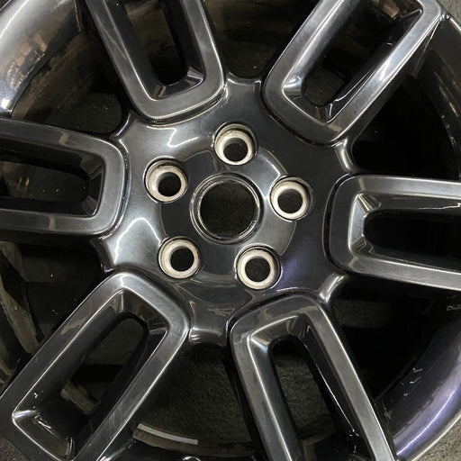 19" DEFENDER 20-22 19x8 6 spoke straight spoke gloss black Original OEM Wheel - Angle View