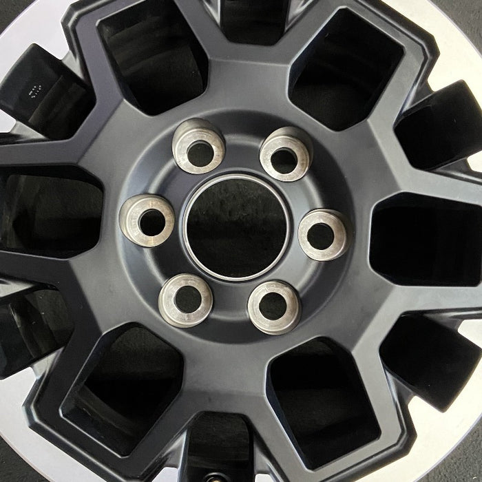 17" TACOMA 24-25 17x7.5, black Original OEM Wheel Rim - Angle View