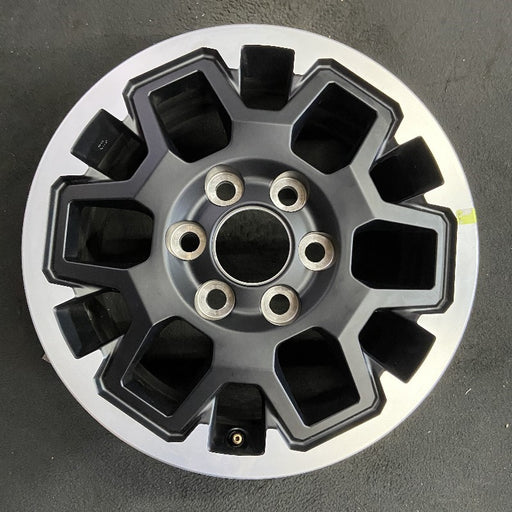 17" TACOMA 24-25 17x7.5, black Original OEM Wheel Rim - Front View