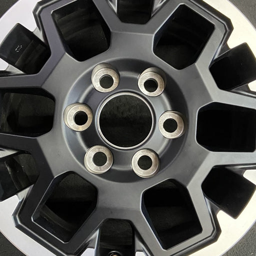 17" TACOMA 24-25 17x7.5, black Original OEM Wheel Rim - Angle View