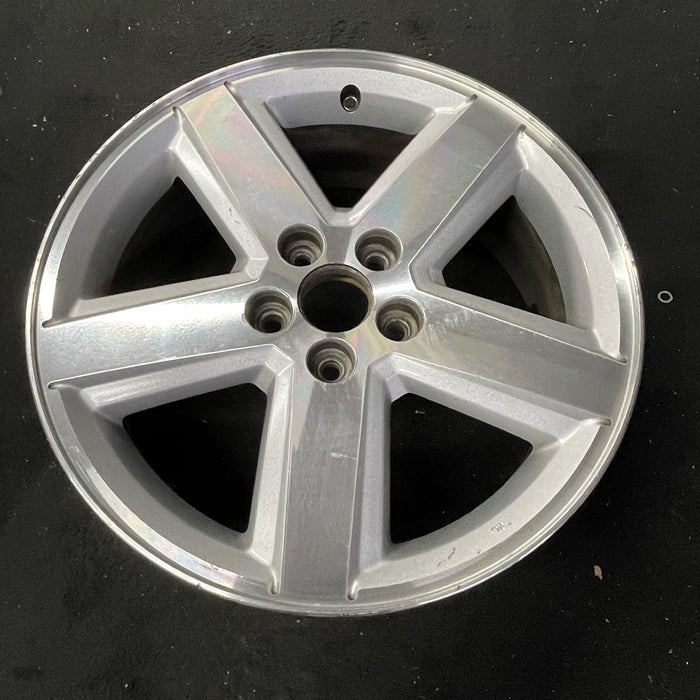 18" AVENGER 08-09 18x7, , , machined finish Original OEM Wheel Rim - Close-Up Detail