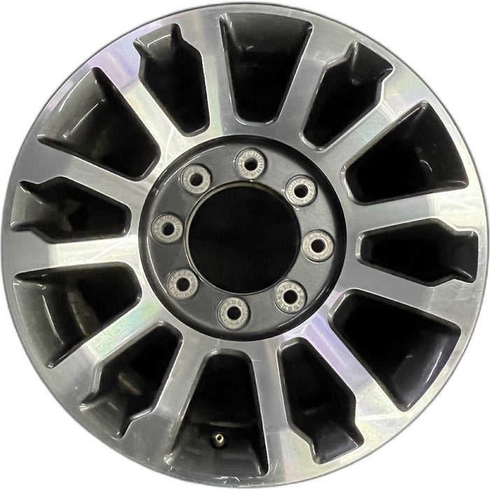 18" FORD F250SD PICKUP 20 18x8, aluminum, 12 spoke , Original OEM Wheel Rim - Front View