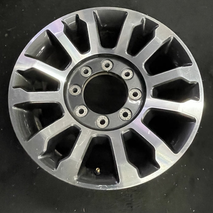 18" FORD F250SD PICKUP 20 18x8, aluminum, 12 spoke , Original OEM Wheel Rim - Side Profile