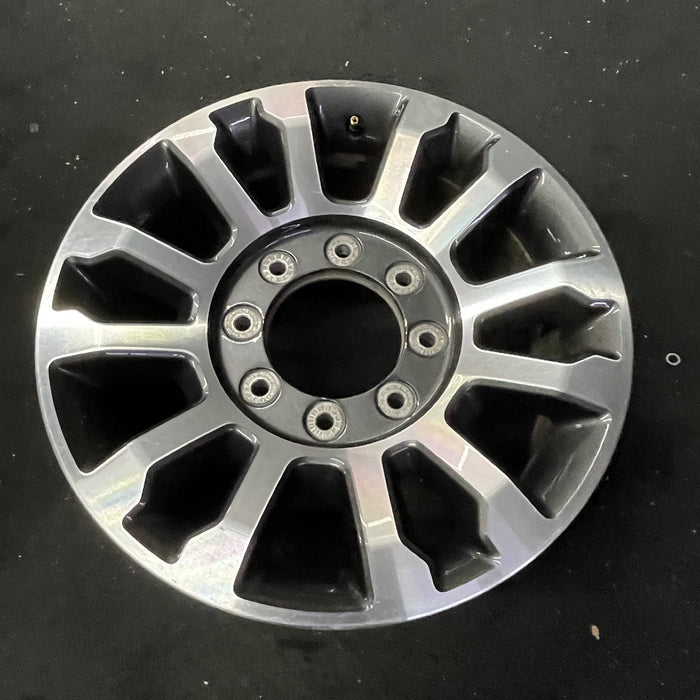 18" FORD F250SD PICKUP 20 18x8, aluminum, 12 spoke , Original OEM Wheel Rim - Close-Up Detail
