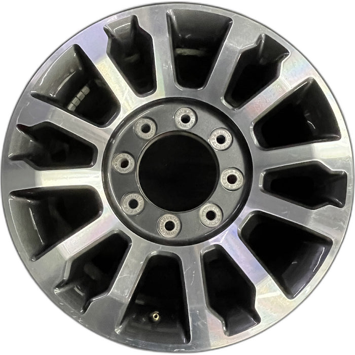 18" FORD F250SD PICKUP 20 18x8, aluminum, 12 spoke , Original OEM Wheel Rim - Front View