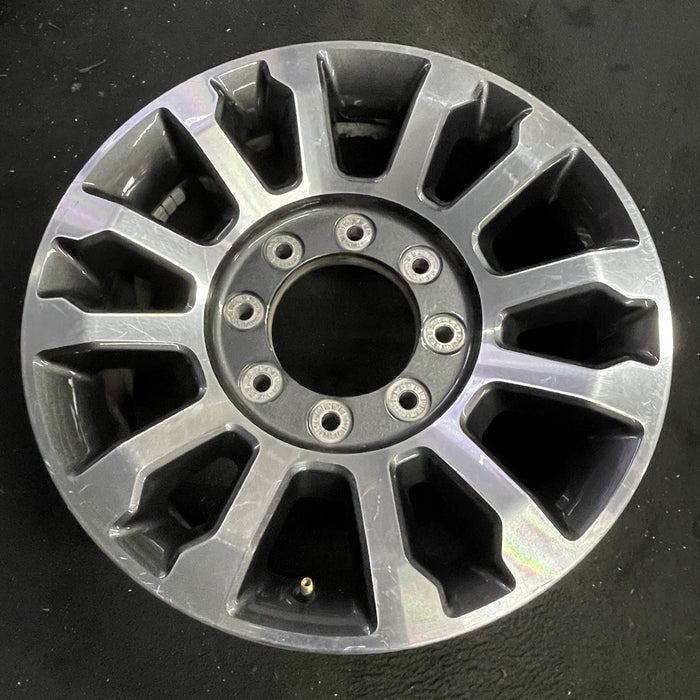 18" FORD F250SD PICKUP 20 18x8, aluminum, 12 spoke , Original OEM Wheel Rim - Side Profile