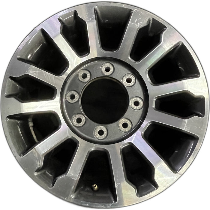 18" FORD F250SD PICKUP 20 18x8, aluminum, 12 spoke , Original OEM Wheel Rim - Front View