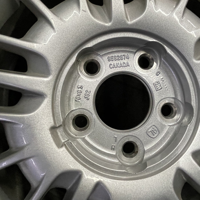 16" IMPALA 00-01 16x6.5, aluminum, 20 slot Original OEM Wheel Rim - Back View
