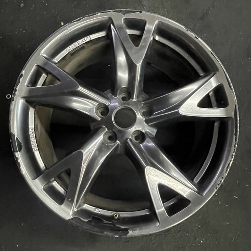 19" 370Z 10 19x9 alloy frt 5 spoke w/40th Anniversary Original OEM Wheel Rim - Front View