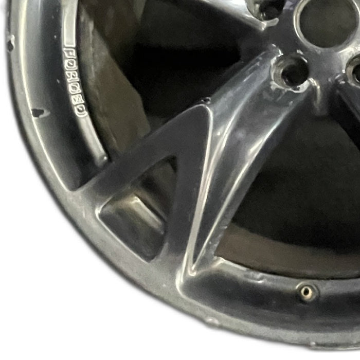 19" 370Z 10 19x10 alloy rear 5 spoke w/40th Anniversary Original OEM Wheel Rim - Back View