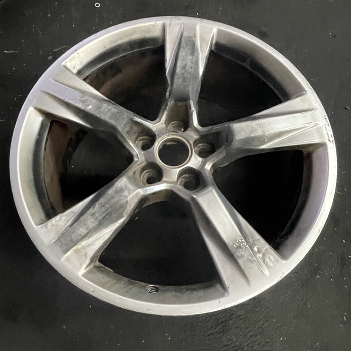 20" CAMARO 16-17 20x8.5, 5 solid spoke, silver Original OEM Wheel Rim - Side Profile