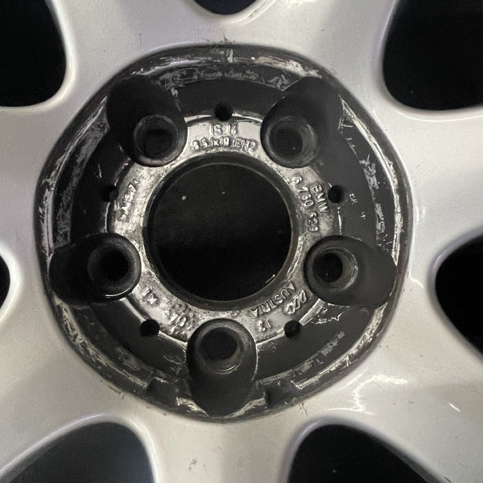 19" BMW 645i 04-05 19x8.5 , 7 spoke, flared spoke Original OEM Wheel Rim - Back View