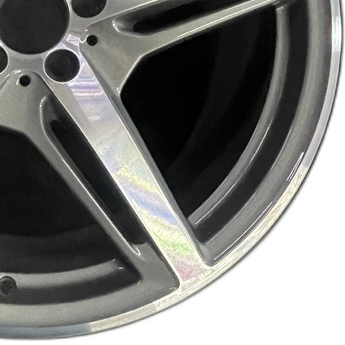 20" MERCEDES GT 16 190 Type; 20x11 5 split spokes gray Original OEM Wheel Rim - Close-Up Detail