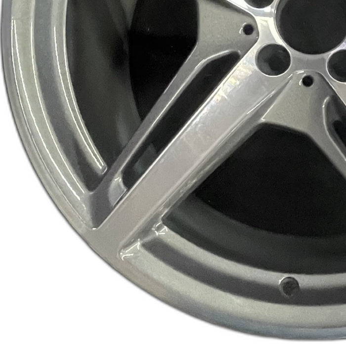 20" MERCEDES GT 16 190 Type; 20x11 5 split spokes gray Original OEM Wheel Rim - Back View