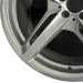 20" MERCEDES GT 16 190 Type; 20x11 5 split spokes gray Original OEM Wheel Rim - Back View