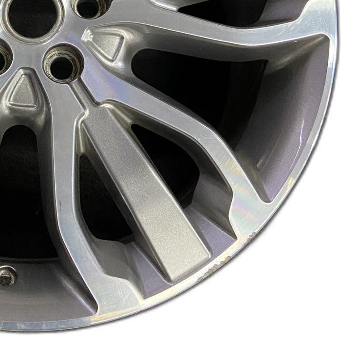 21" RANGE ROVER SPORT 14-15 21x9.5 alloy 15 spoke machined 2 te Original OEM - Close-Up Detail