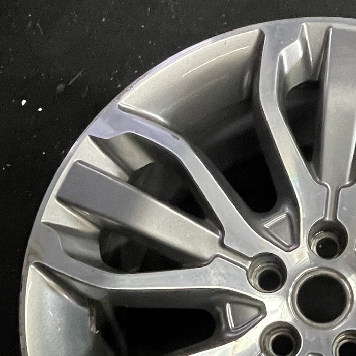 21" RANGE ROVER SPORT 14-15 21x9.5 alloy 15 spoke machined 2 te Original OEM - Side Profile