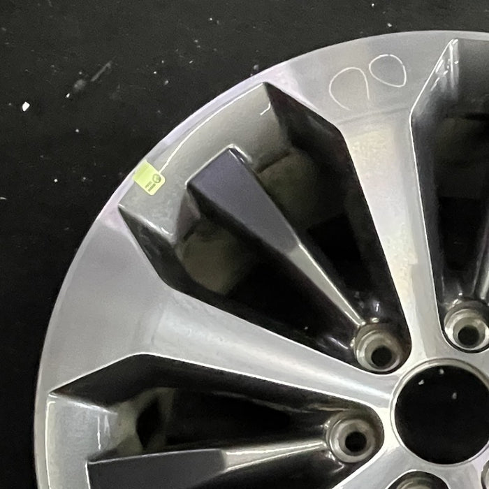 20" FORD F150 PICKUP 17 20x8.5 12 spoke machined face flash gray pockets - Side Profile