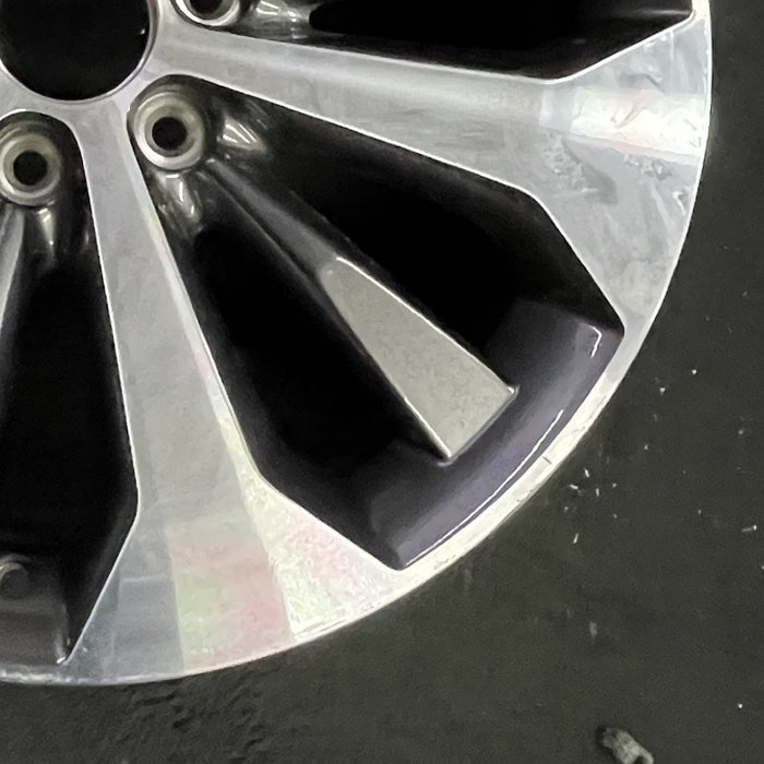20" FORD F150 PICKUP 17 20x8.5 12 spoke machined face flash gray pockets - Back View