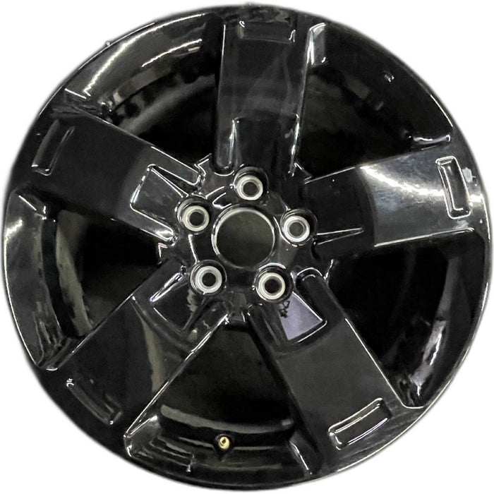 18" RIDGELINE 24 18x8 5 spoke straight spoke black Original OEM Wheel Rim - Front View