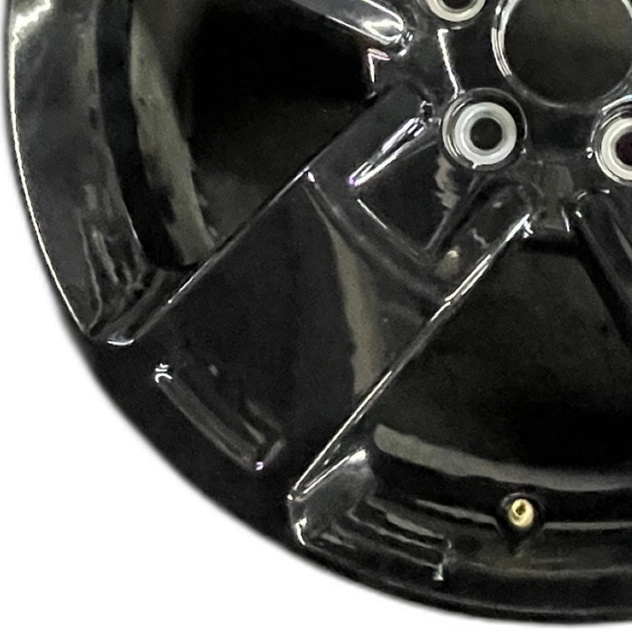 18" RIDGELINE 24 18x8 5 spoke straight spoke black Original OEM Wheel Rim - Back View