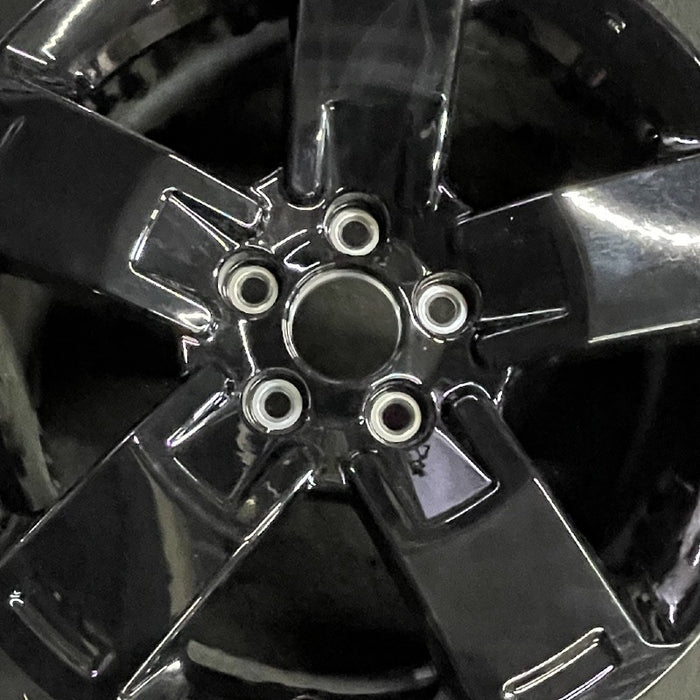 18" RIDGELINE 24 18x8 5 spoke straight spoke black Original OEM Wheel Rim - Angle View