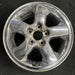 17" GRAND CHEROKEE 03-04 17x7.5 aluminum 5 spoke chrome finish wide flat spoke - Front View