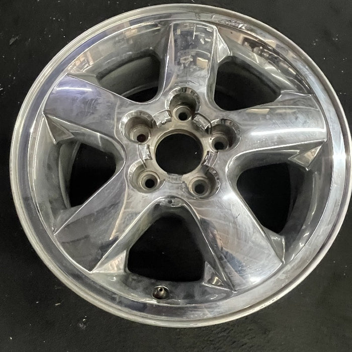 17" GRAND CHEROKEE 03-04 17x7.5 aluminum 5 spoke chrome finish wide flat spoke - View 7