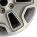 17" WRANGLER 13 17x7.5 10 hole w/machined accent gray Original OEM Wheel Rim - Close-Up Detail