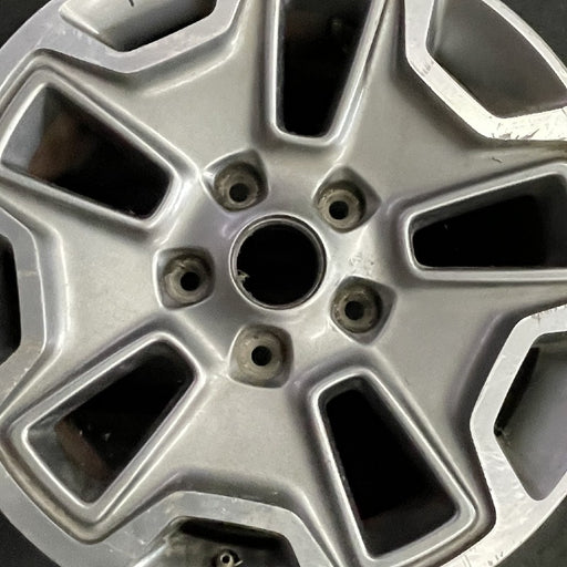 17" WRANGLER 13 17x7.5 10 hole w/machined accent gray Original OEM Wheel Rim - Angle View